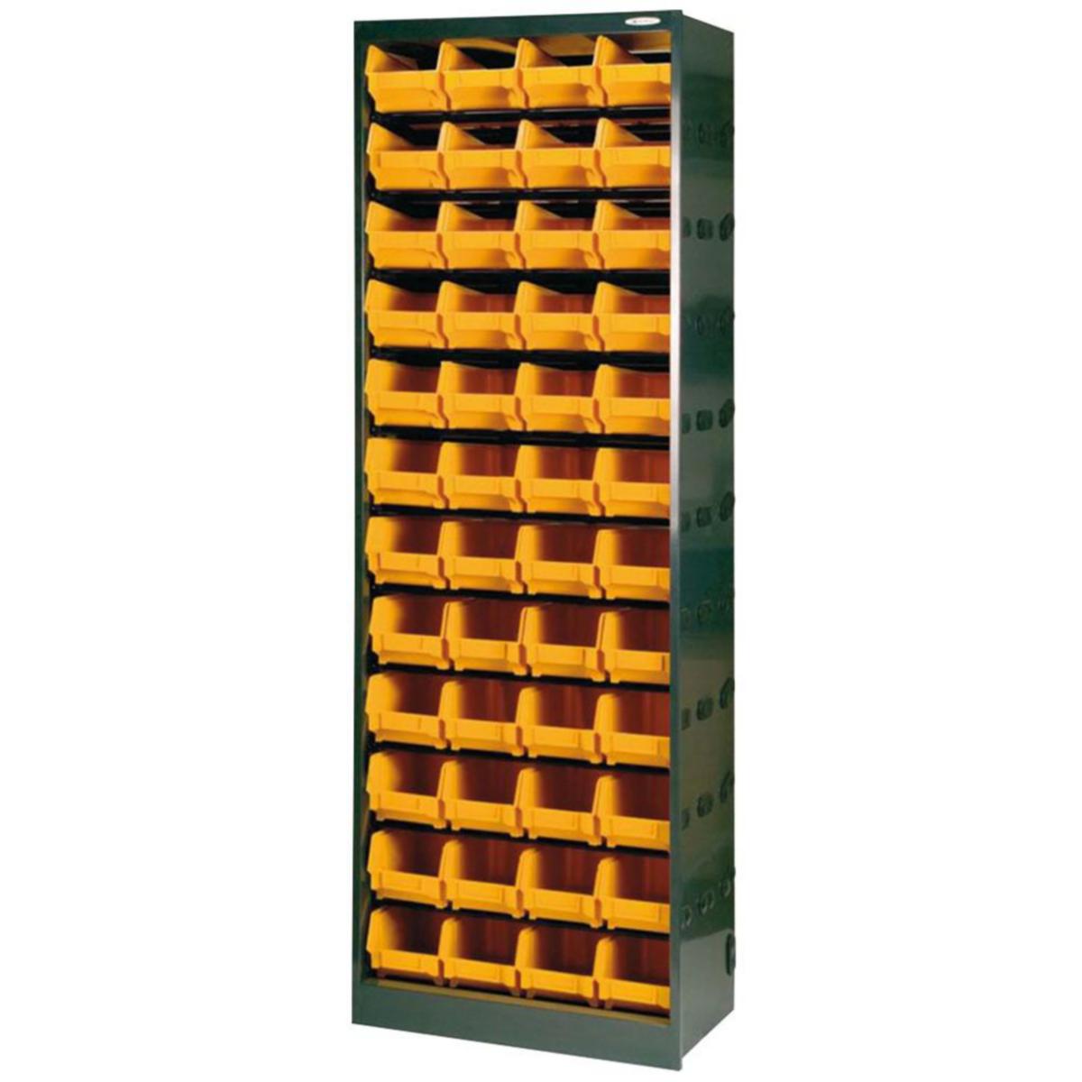 Laatikkohylly 48osaa - LAATIKKOHYLLY HD 48-OSAA METALLIRUNGOLLA