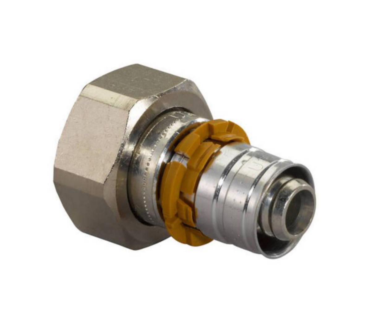 Puristusliitin suora Uponor S-Press DR pyörivä mutteri - PURISTUSLIITIN SUORA SK UPONOR 16X3/4 DR IRTOMUTTERI