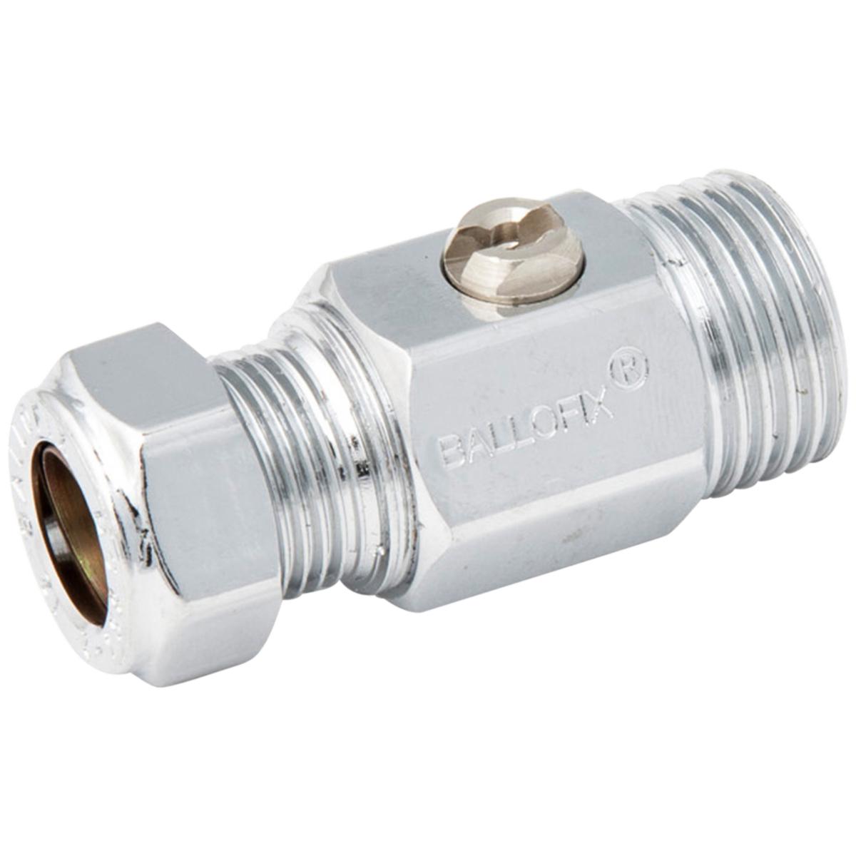 Kuulasulkuventtiili Ballofix - KUULASULKUVENTTIILI R3/8" PN10 ULKOK./DU15 PUSLIIT