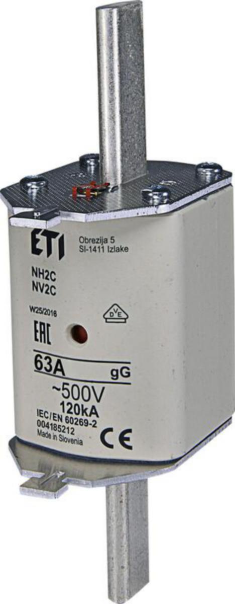 Kahvasulake ETI GG 2 - KAHVASULAKE ETI NV 2 GG 63A 500V