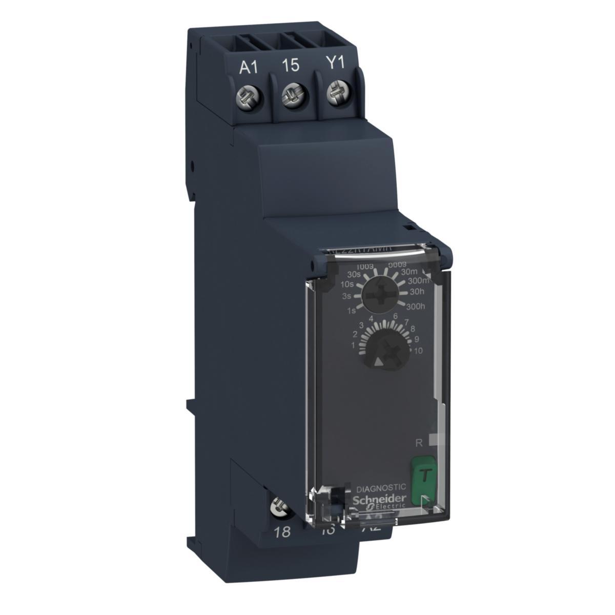 Aikarele vetohidastettu Schneider Electric Zelio RE22 - VETOHIDASTUSAIKARELE ZELIO RE22R1AMR. 1C/O. 24-240VAC/DC