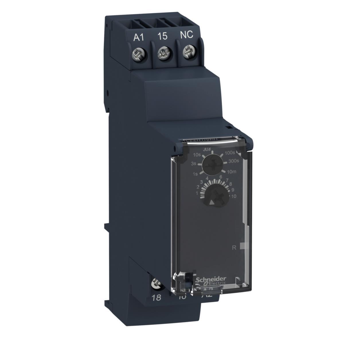 Aikarele päästöhidastettu Schneider Electric Zelio - PÄÄSTÖHIDASTUS AIKARELE ZELIO RE22R1KMR. 1C/O. 24-240VAC/DC