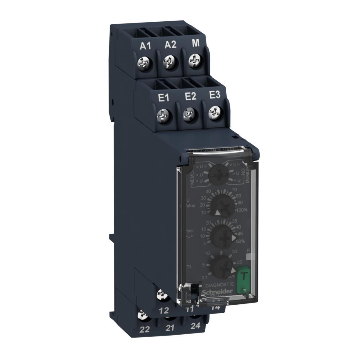 Valvontarele Schneider Electric Zelio - VALVONTARELE ZELIO RM22UA33MT. 3-.YLIJÄN. 15-500V
