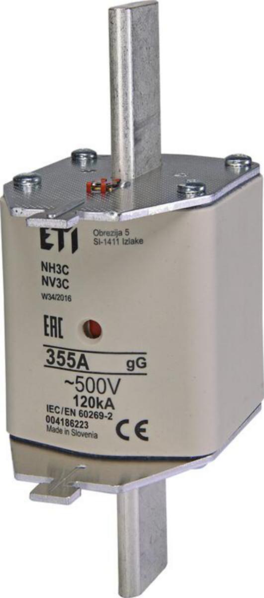Kahvasulake ETI GG 3 - KAHVASULAKE ETI NV 3 GG 355A 500V