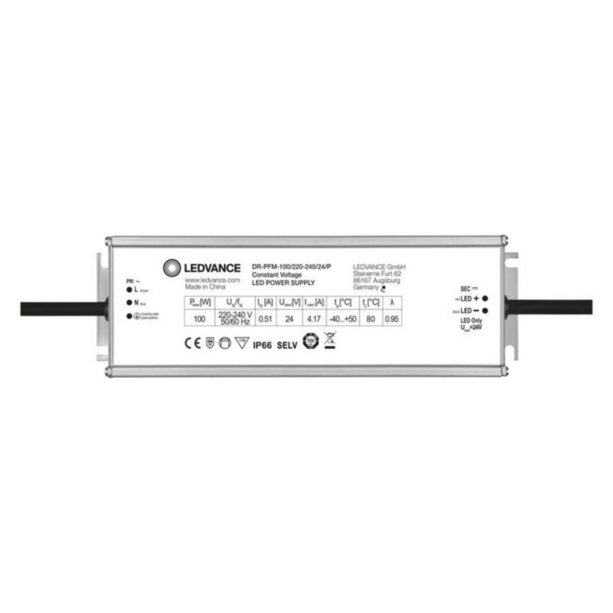 Elektroninen liitäntälaite Ledvance DR Performance CV - ELEKTR. LIITÄNTÄLAITE LEDVANCE DR-PFM-100/220-240/24/P