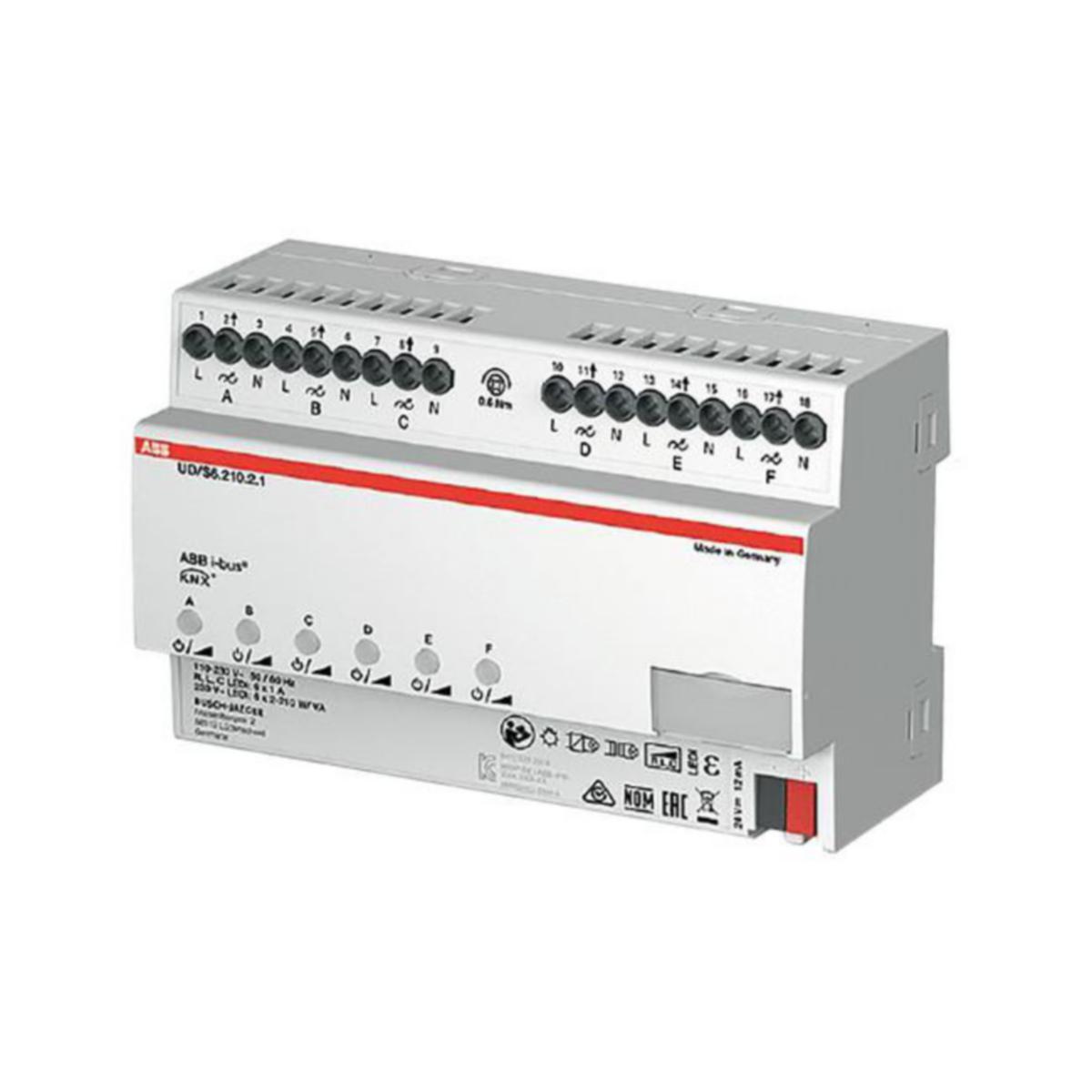 Valonsäädin ABB KNX - VALONSÄÄDIN KNX ABB 6X210W 230VAC RCL T DIN