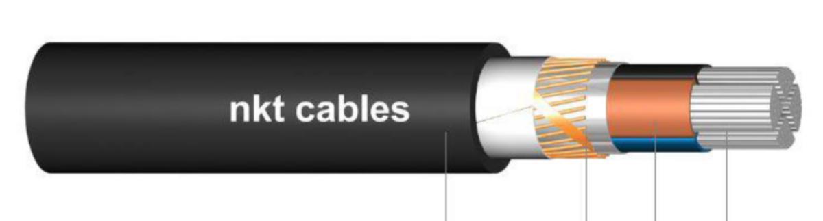 Alumiinivoimakaapeli-HF NKT AXCMK DCA - ALUMIINIVOIMAKAAPELI-HF NKT AXCMK-HF 3X120/41 DCA K500