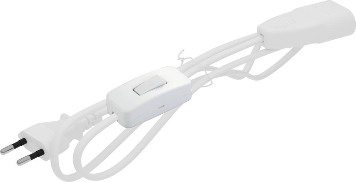 Jatkojohto, euro-versio, välikytkimellä, G1.0mm2 - JATKOJOHTO EUROPA 3M VALK KYTKIN H05VVH2-F 2X1.0