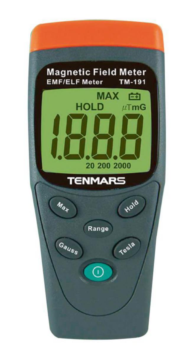 Magneettikentän mittari TM-191 Tenmars - MAGNEETTIKENTÄN MITTAR TENMARS TM-191 LCD