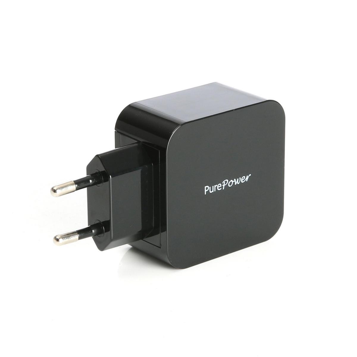 Verkkovirta-USB -adapteri - VERKKOVIRTA-2XUSB-ADAPTERI PUREPOWER VERKKOVIRTA-ADAPTERI