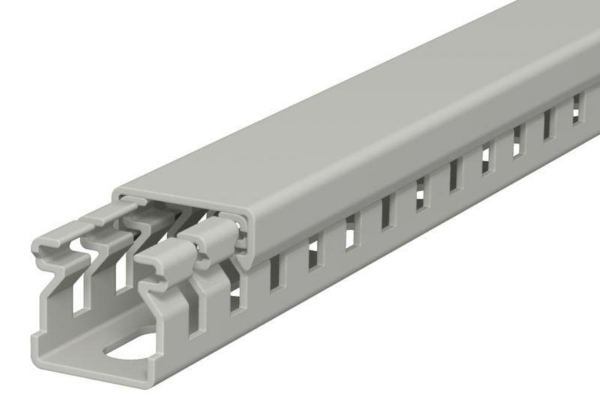 Johdotuskouru OBO LFS RAL7030 - JOHDOTUSKOURU OBO 30x 15x2000mm PVC HARM RAL7030