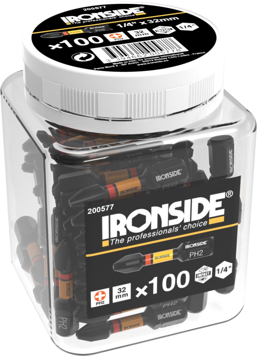 Impact-kärki Ironside Phillips 100kpl - IMPACT-KÄRKI32MM PH2 100KPL IRONSIDE 200577