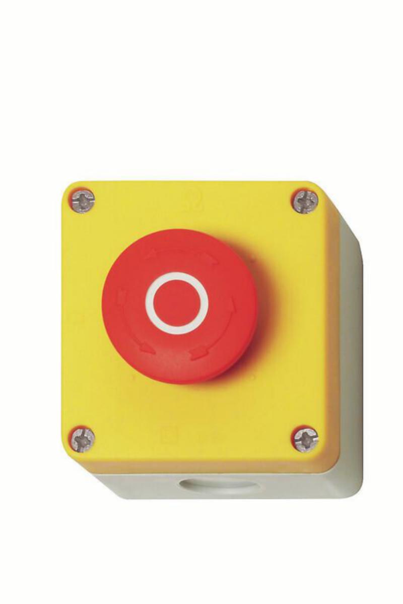 Painikekotelo hätä/seis Benedict - PAINIKEKOTELO BENEDICT&JÄGER BG10P34-11 HÄTÄ/SEIS KIER IP67