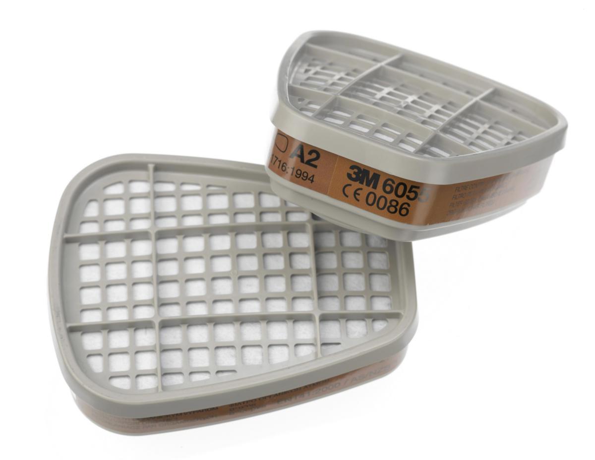 Suodattimet 3M puoli- ja kokonaamareihin - KAASUSUODATIN A2 3M 6055