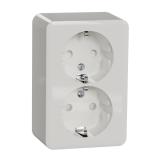 Pistorasia Schneider Electric Exxact 2-osainen pinta IP21