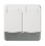 Pistorasia Schneider Electric Exxact 2-osainen kannella IP44