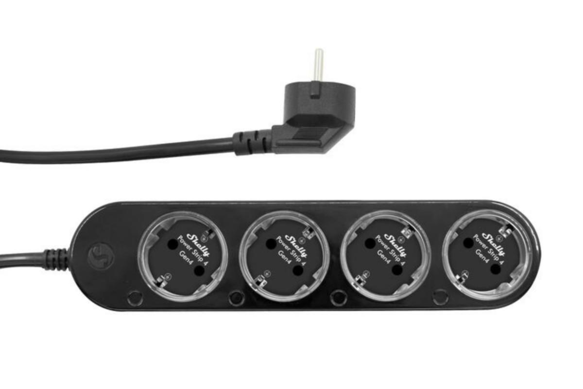 Älypistorasia, jatkojohto Shelly - ÄLYPISTORASIA SHELLY SHELLY POWER STRIP GEN4 BLACK