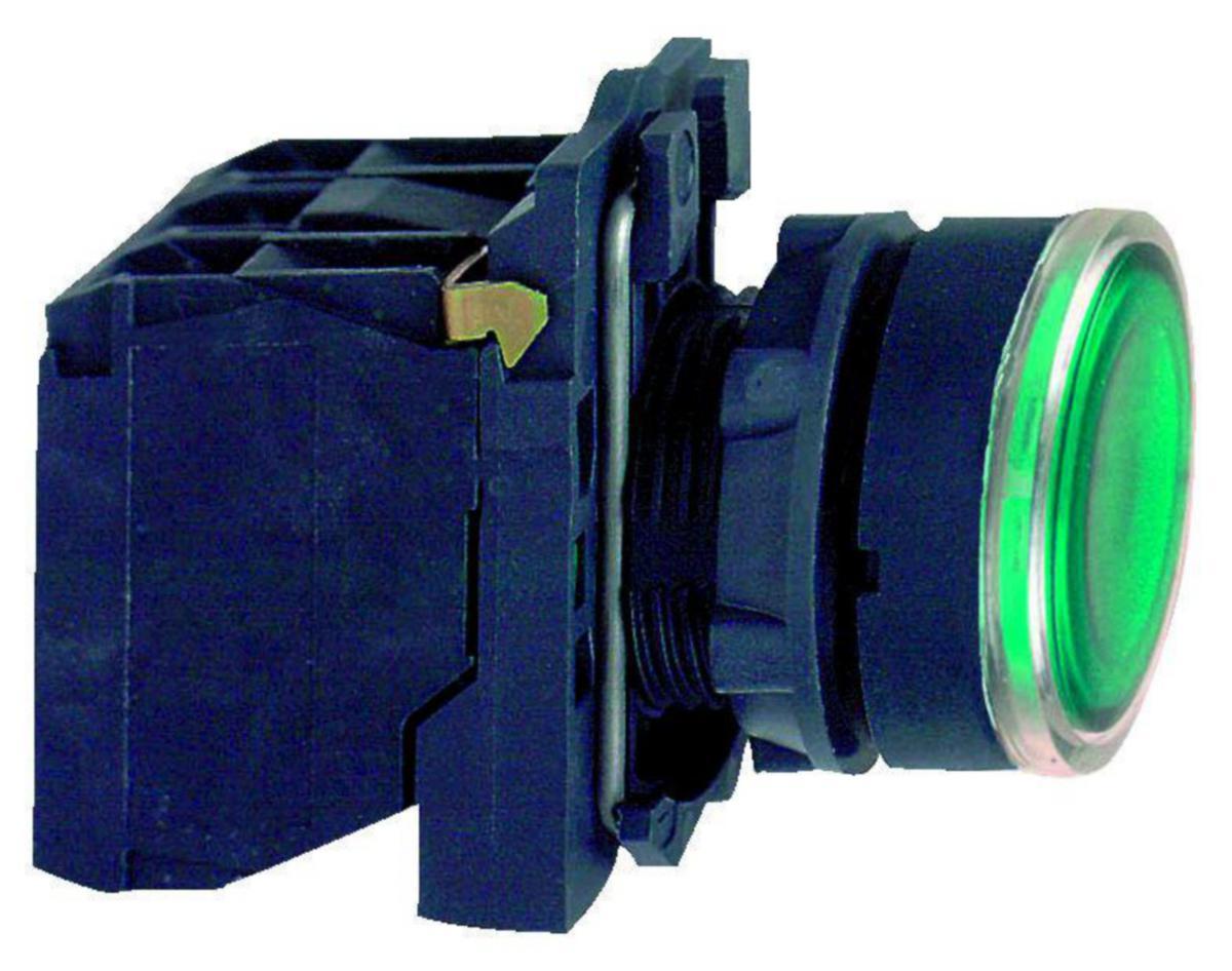Valopainike Schneider Electric Harmony XB5 - TASOVALOPAINIKE HARMONY XB5AW33B5 LED 24V VIHREÄ