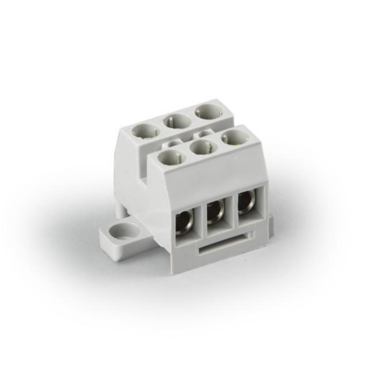Riviliitin Ensto Clampo Compact 6 mm² - RIVILIITIN CLAMPO COMPACT CU 6 MM², 3-NAPAINEN, 750 V