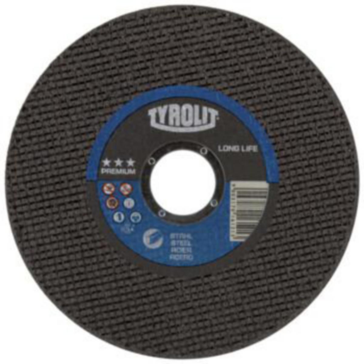 Katkaisulaikka Tyrolit Premium*** teräs kulmahiomakoneeseen - KATKAISULAIKKA PREMIUM TYROLIT 150X2.0X22 637068