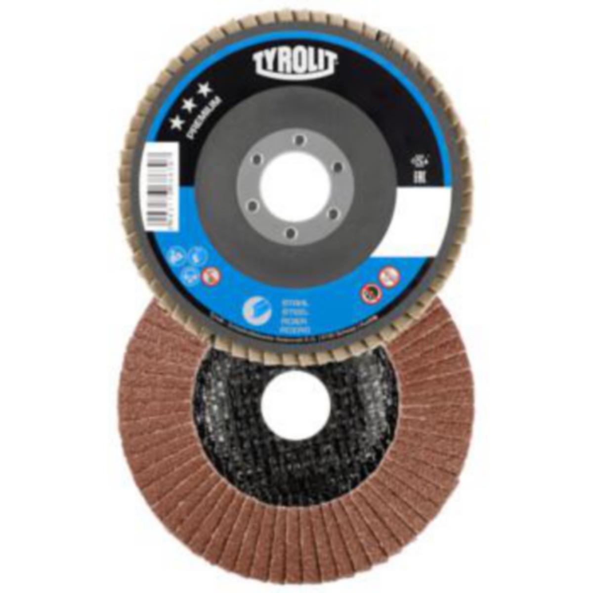 Lamellilaikka Tyrolit Premium kulmahiomakoneeseen teräs - LAMELLILAIKKA PREMIUM TYROLIT 125X22 27A A40-B 66863