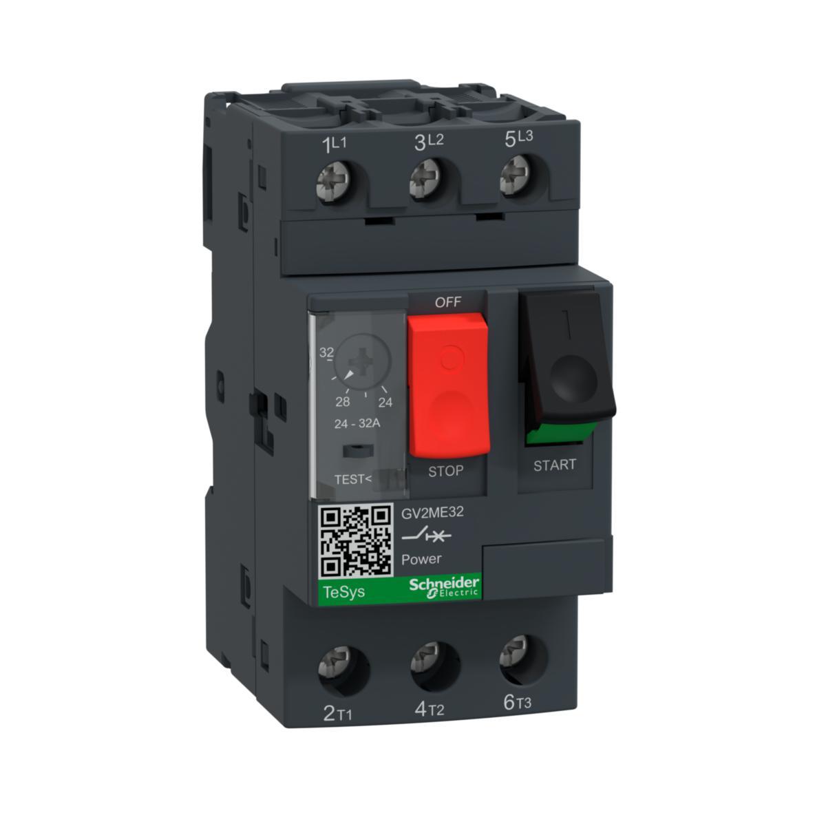Moottorinsuojakatkaisija Schneider Electric TeSys GV2ME - MOOTTORINSUOJAKATKAISIJA TESYS GV2ME32 24-32A