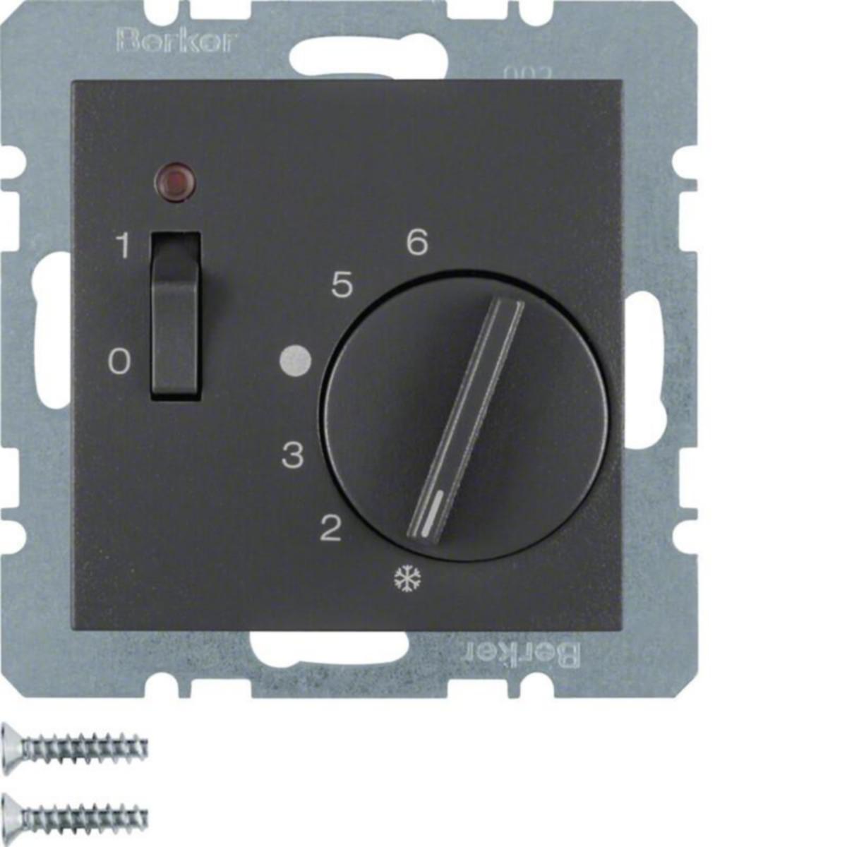 Huonetermostaatti Hager S.1 - HUONETERMOSTAATTI S.1 5/30 1A 10A 24V KYT/MV ANT