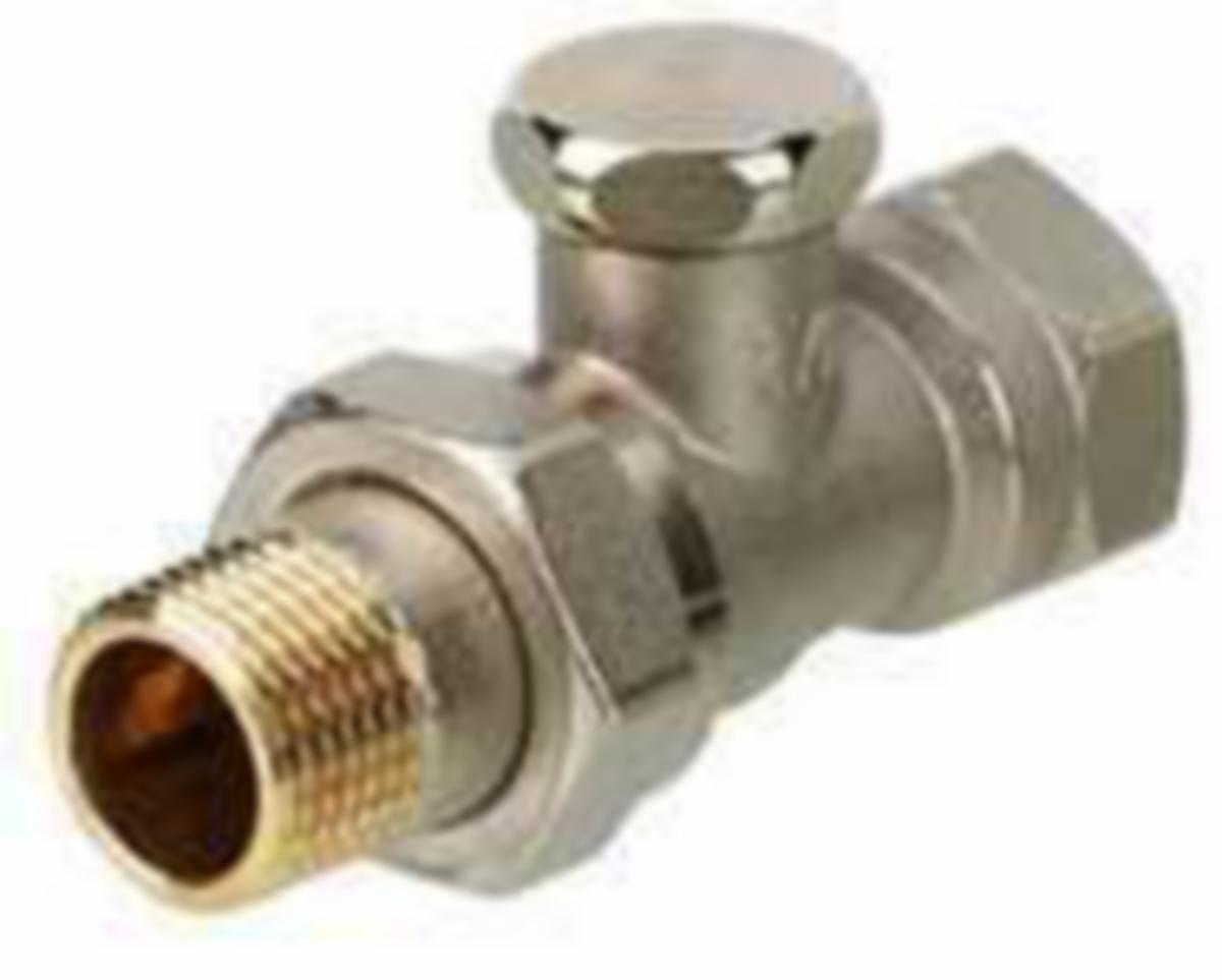 Paluuventtiili Danfoss RLV-S yhdistäjällä - PALUUYHDISTÄJÄ RLV-S 20/SUORA