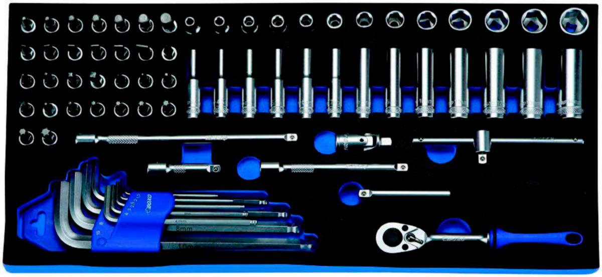 Hylsysarja Boxo 1/4" 72osaa - HYLSYSARJA 1/4" MM BOXO 284-BX037