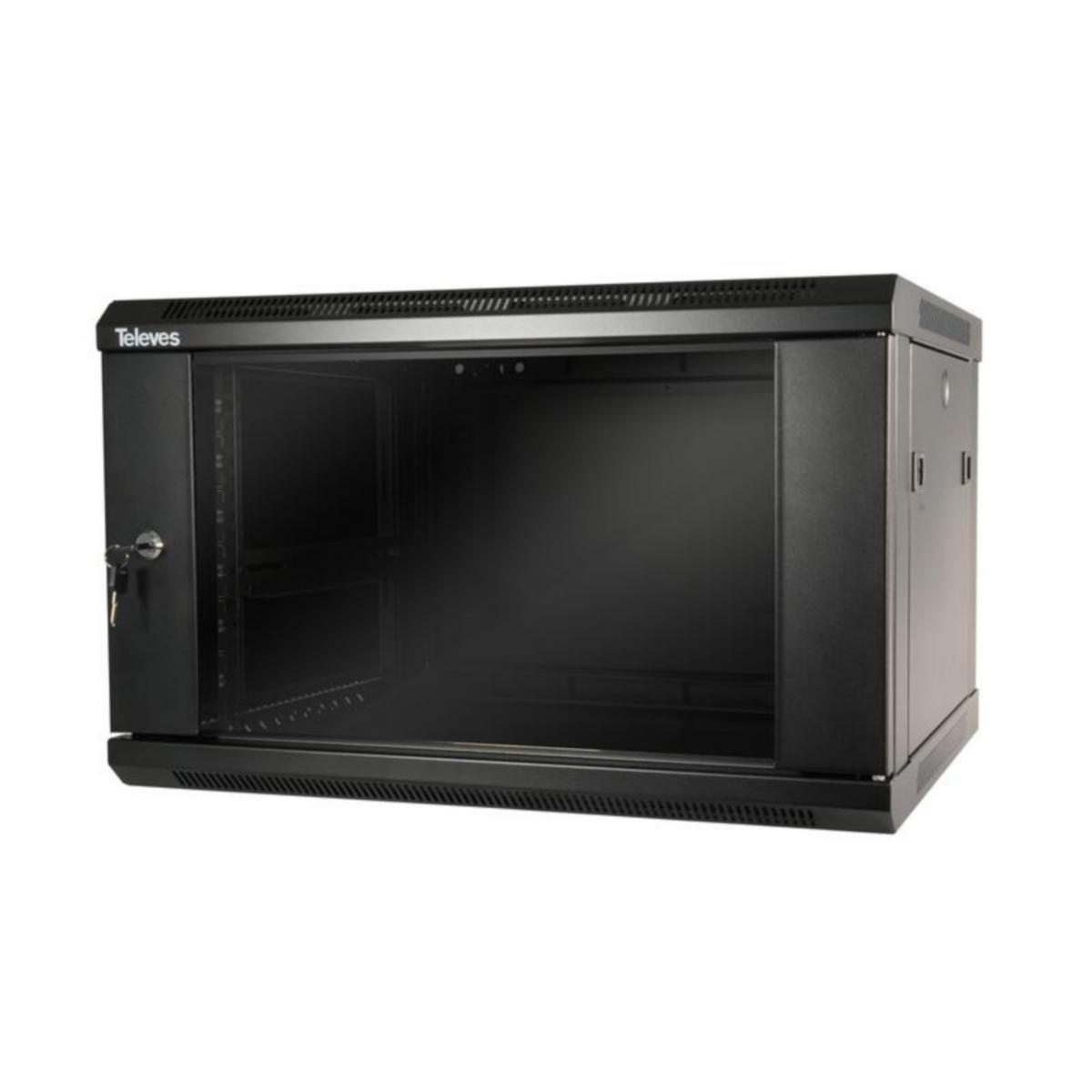 Seinäkaappi Televes Datacom - SEINÄKAAPPI DATACOM 19" 6+2RU KOKOAMATON