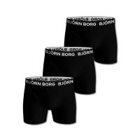 Bokserit Björn Borg Boxer Solid 3kpl musta