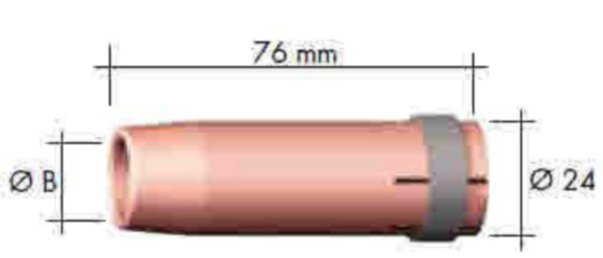 Kulutusosat Binzel Mig/Mag - KAASUSUUTIN KAR. 16.0. MB 501 BINZEL 145.0085