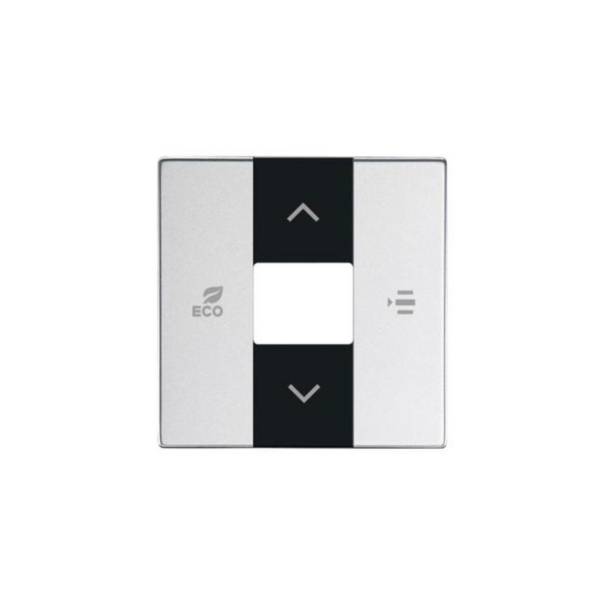 Huonetermostaatti ABB keskiölevy - HUONETERMOSTAATTI IMPRESSIVO KESKIÖLEVY PUH.OHJ. IMP ALU