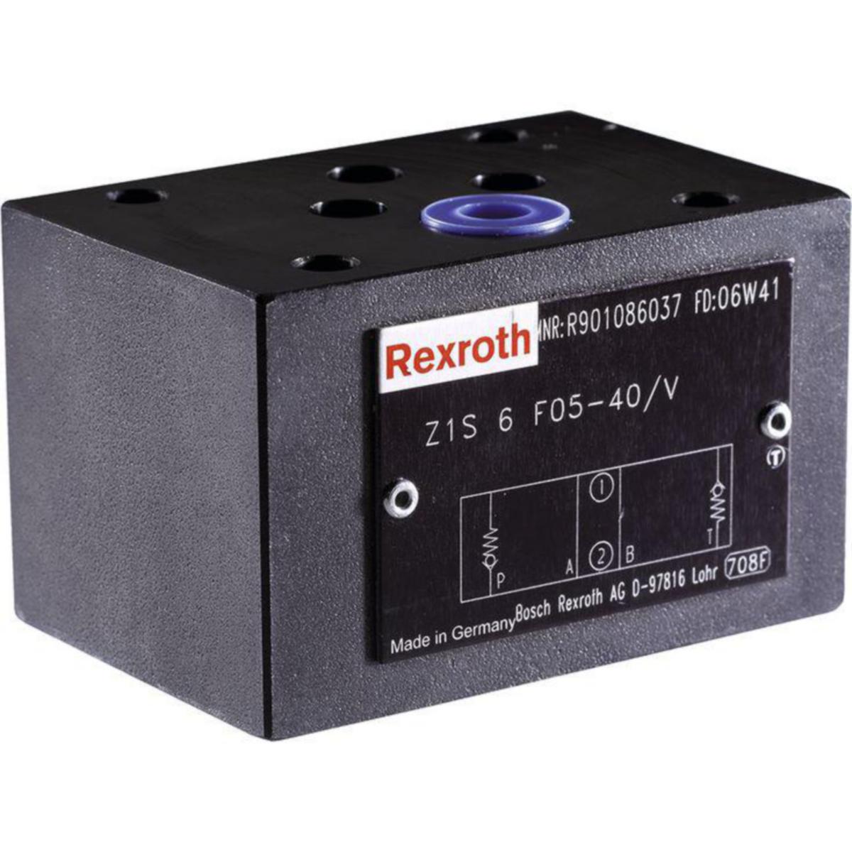 Takaiskuventtiili Bosch Rexroth Z1S 6 - TAKAISKUVENT. R901086051 REX Z1S 6 P05-4X/V