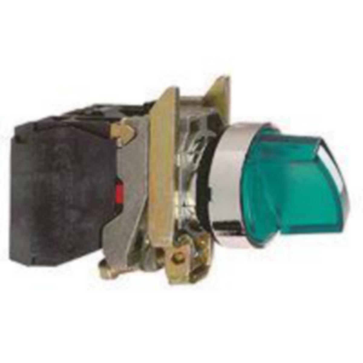 Valonväännin LED Schneider Electric Harmony XB4BK - VÄÄNNIN HARMONY XB4BK123M5 VIHREÄ LED 230VAC