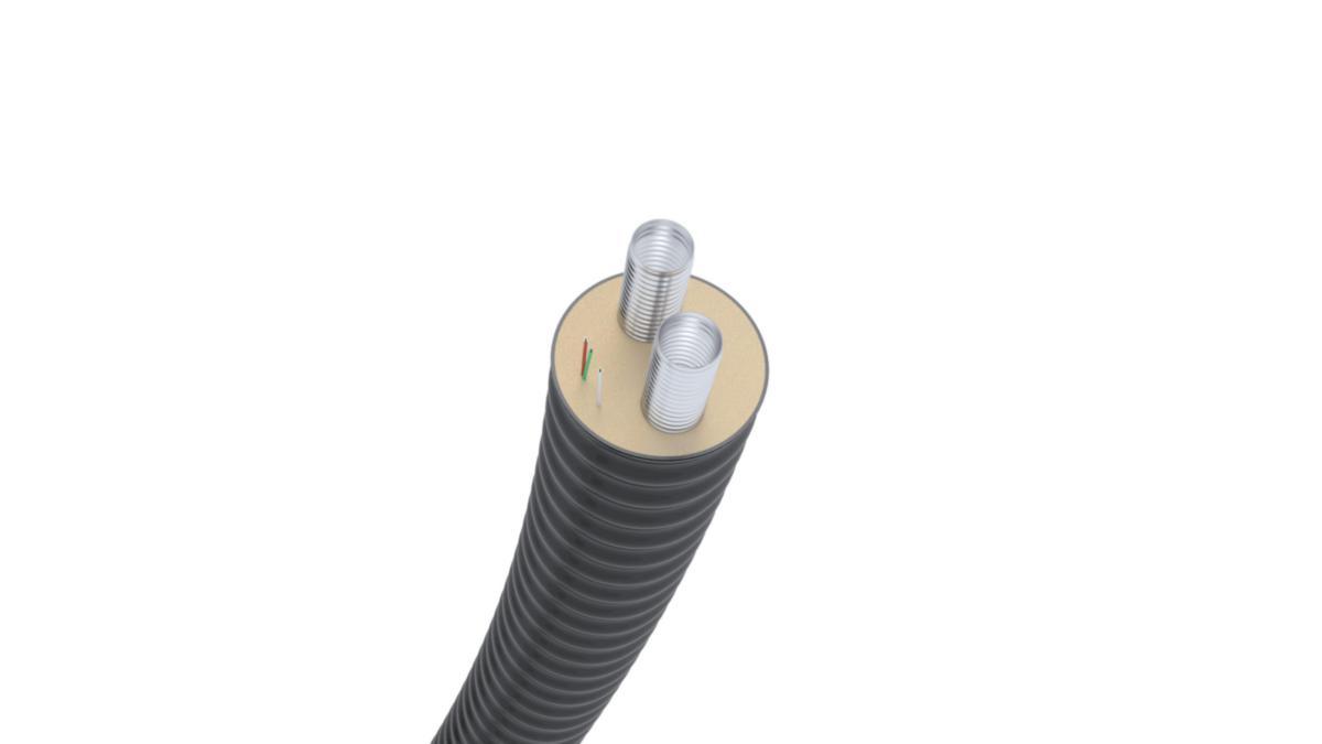 Kaukolämpöputki taipuisa kahdella putkella CASAFLEX - KAUKOLÄMPÖPUTKIELEM. TAIPUISA DN 20 (22+22/111) CASAFLEX DUO