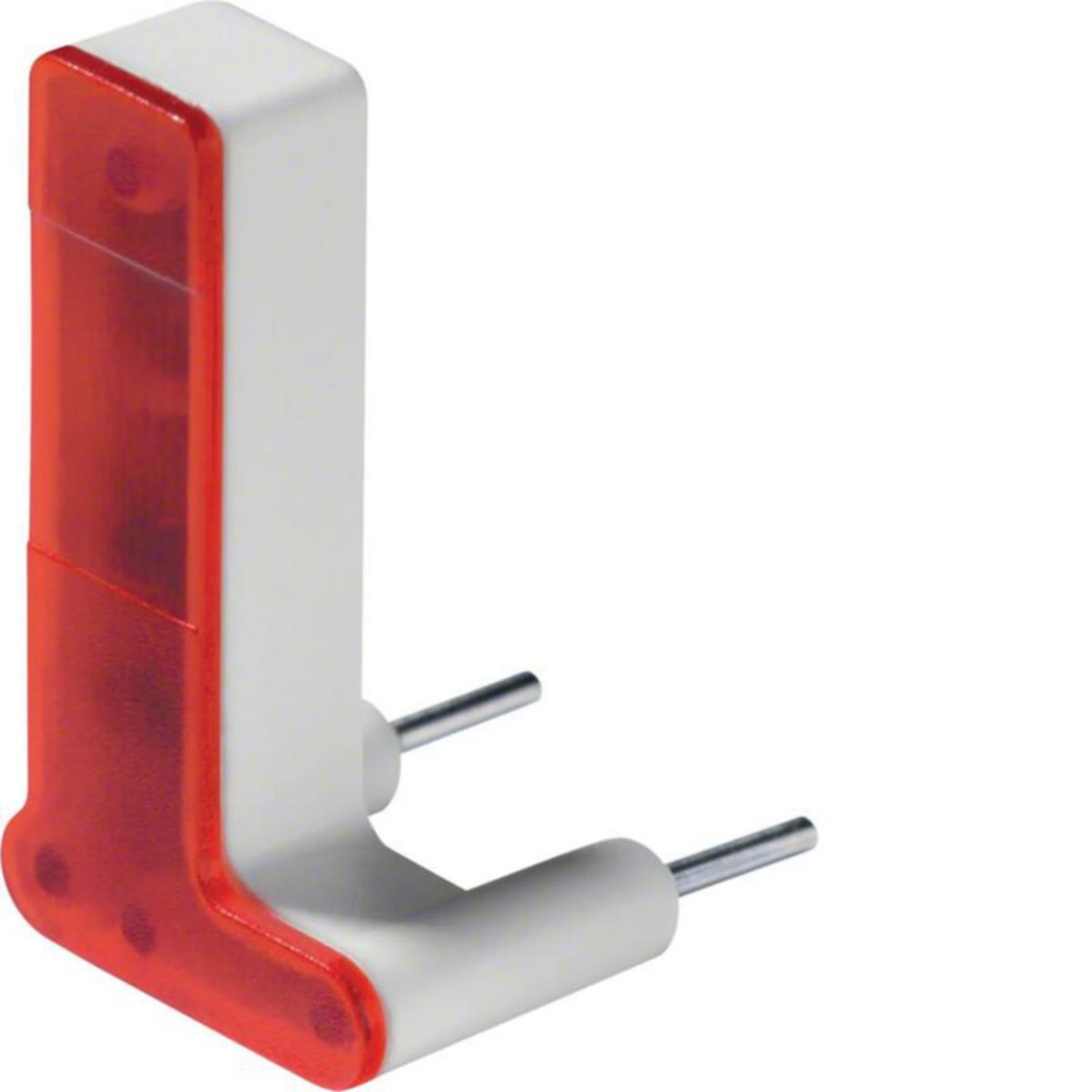 Merkkilamppu Hager W.1 - MERKKILAMPPU W.1 PUN LED 230VAC 0.4MA KONTR.