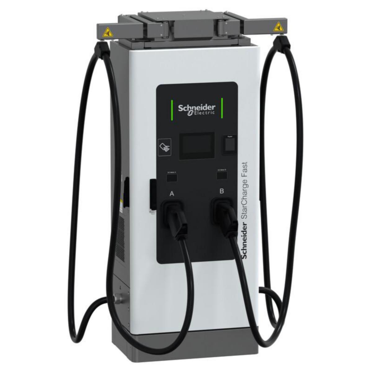 Latausasema teholataus Schneider Electric Charge 60KW - LATAUSASEMA TEHOLAT SCHNEIDER 60 KW DC, 2X CCS2, MAKSUPÄÄTE