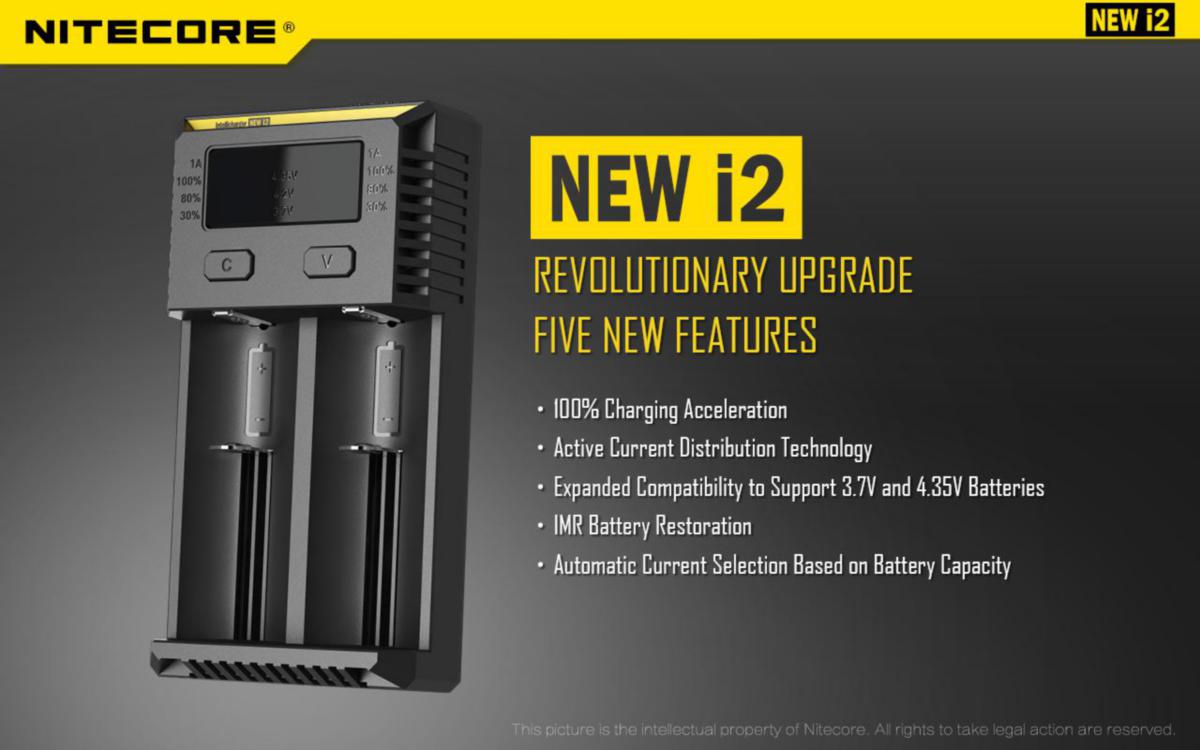 Akkulaturi Nitecore NEW i2 - AKKULATURI NITECORE NEW I2
