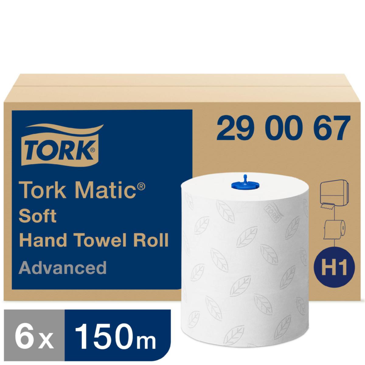 Pyyherulla Tork Soft H1 - PYYHERULLA SOFT H1 6RLL/PKT H1 VALK 150M/RL 6RL/PAK 290067