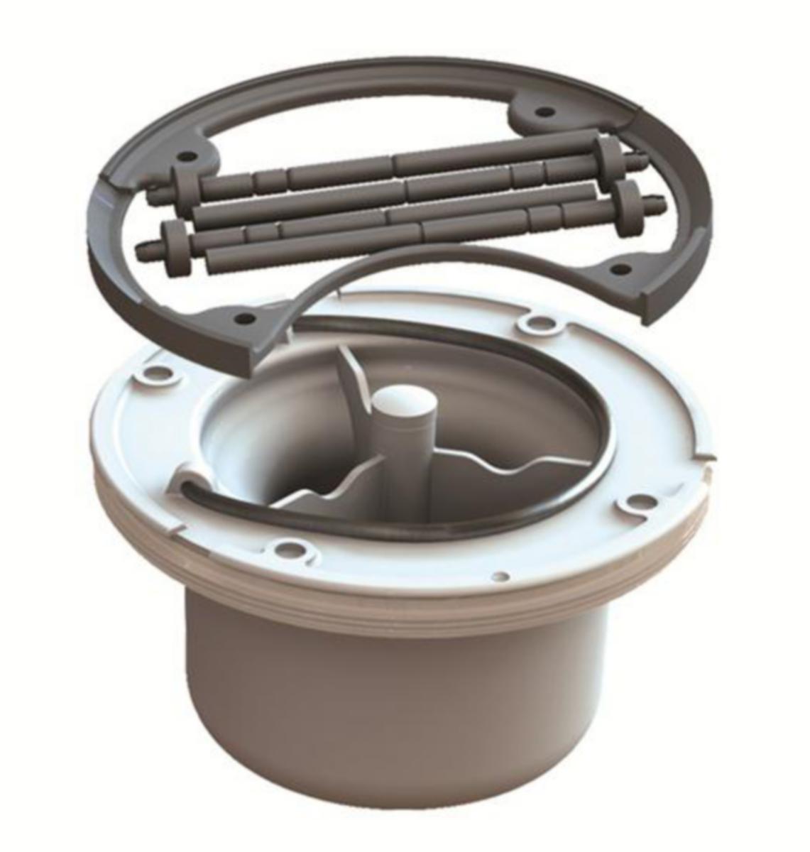 Vesilukko Purus Nood lattiakaivon hajua estävä - LATTIAKAIVON VESILUKKO MUOVI PURUS NOOD