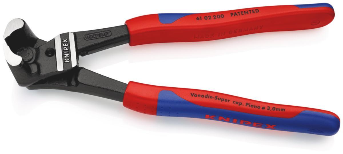 Päätyleikkurit Knipex 6102 - PÄÄTYLEIKKURIT. 200MM KNIPEX 2-KOMP.KAHVAT