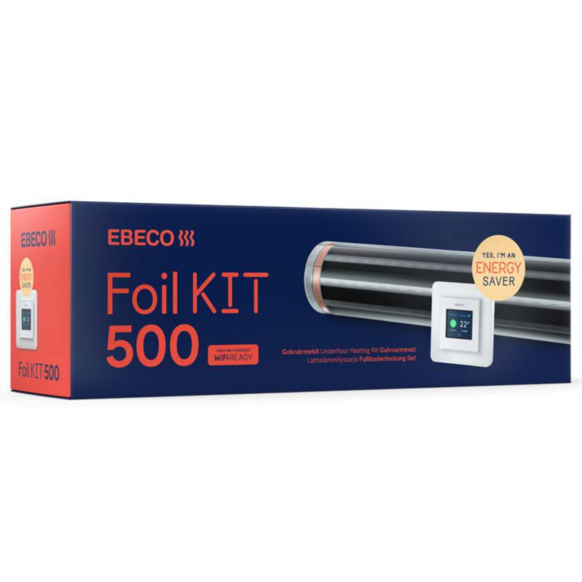 Lämmityselementti Ebeco Foil KIT 500 - LÄMMITYSELEMENTTI EBECO FOIL KIT 500 10M2 100CM