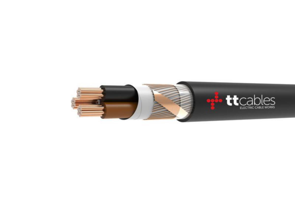 Kuparivoimakaapeli-HF TT Kabeli XCMK-HF/FXQJ DCA - KUPARIVOIMAKAAPEL-HF TT CABLES XCMK-HF/EXQJ 3X10RM/10 K500
