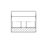 Jatkoliitin Gates sisäkierre-sisäkierre BSP-BSP