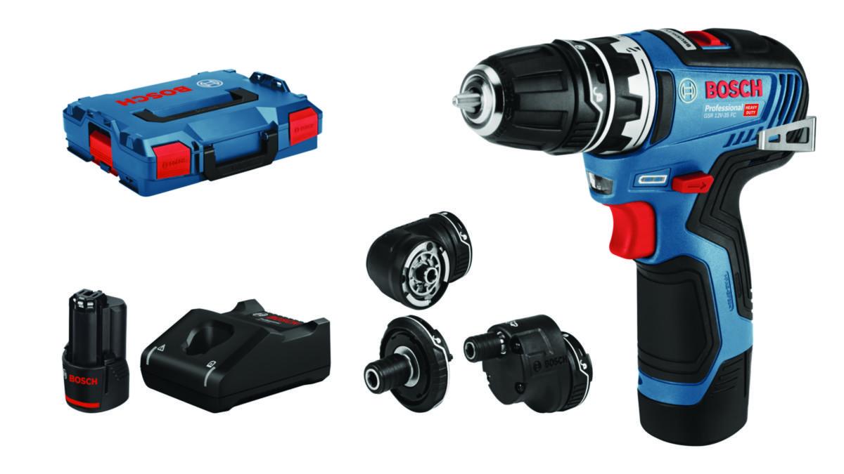 Akkuporakone Bosch GSR 12V-35 FC - AKKUPORAKONE BOSCH GSR 12V-35 FC 2X3AH 4XAC