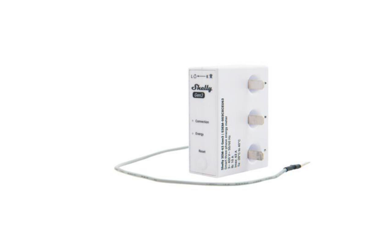 Energiamittari DIN Shelly - ENERGIAMITTARI DIN SHELLY SHELLY 3EM-63T GEN3 (TERMINAL)