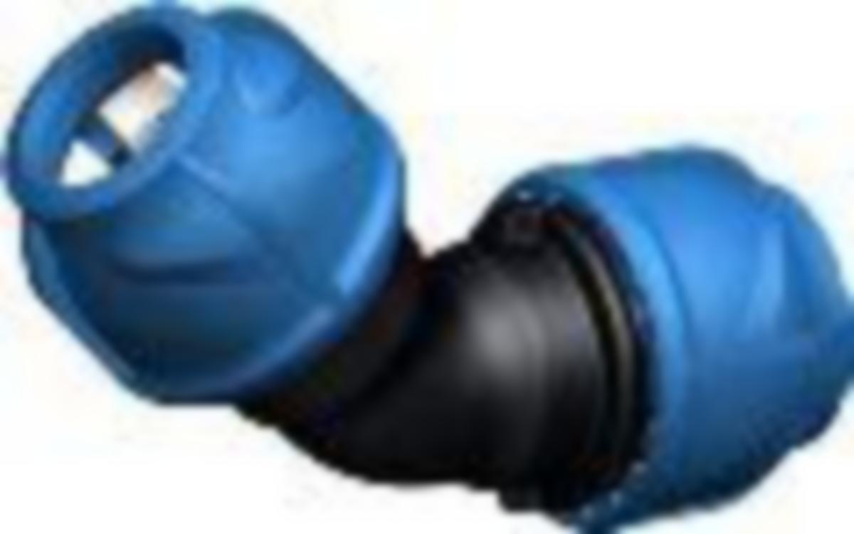 Kulmaliitin 45° iJOINT - MUOVIPUTKENLIITIN KULMA 45 AST 63-63 PN16 IJOINT