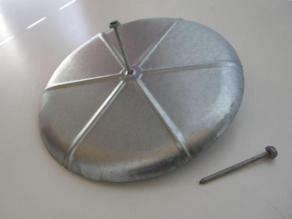 Pylväshattu Haldor - PYLVÄSHATTU HALDOR GALV. 170 MM