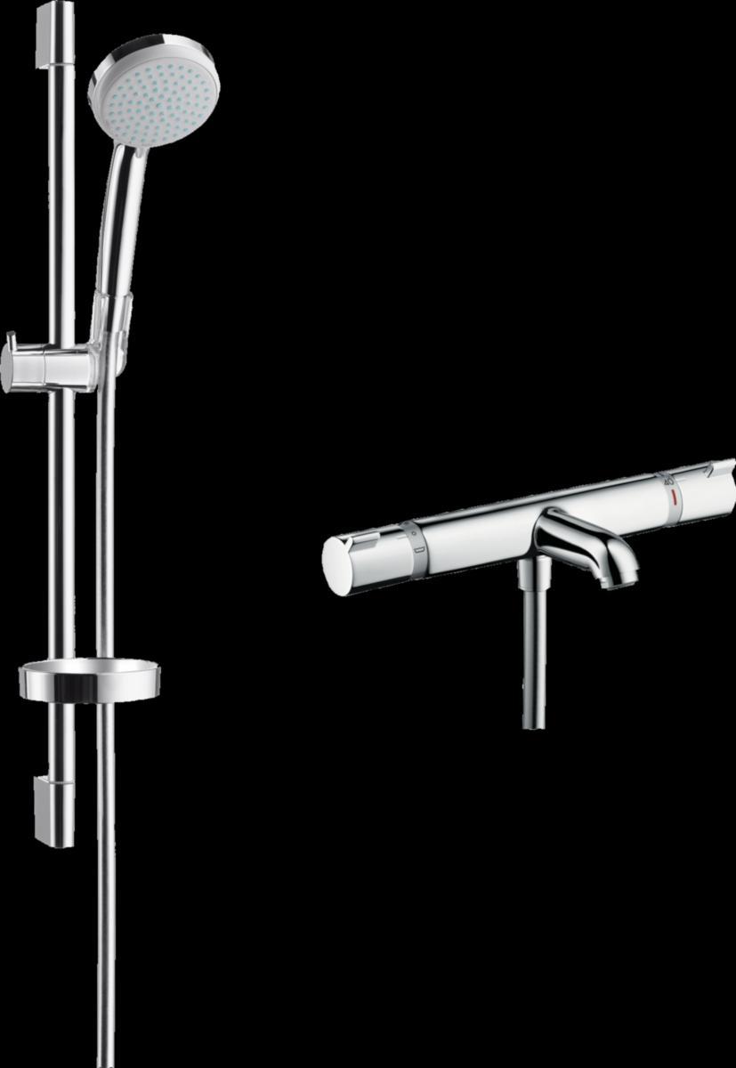 Combisetti Hansgrohe Croma 100 juoksuputkella - COMBISETTI JUOKSUPUTKELLA HG 27845 ECOSTAT COMFORT